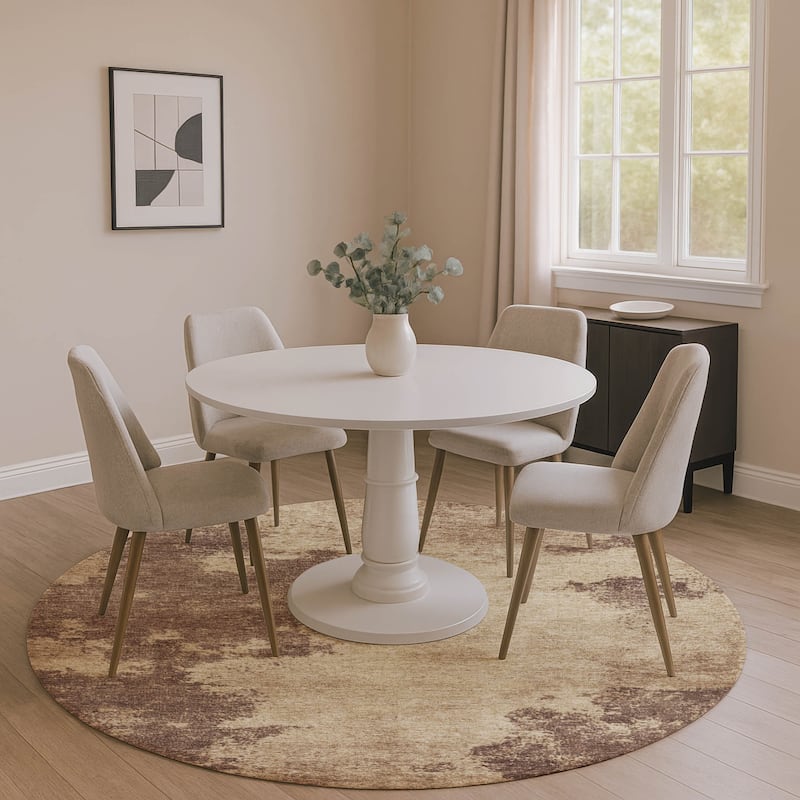 Premium Washable Super Soft Mayfield Rug - Brown - 8' x 8'