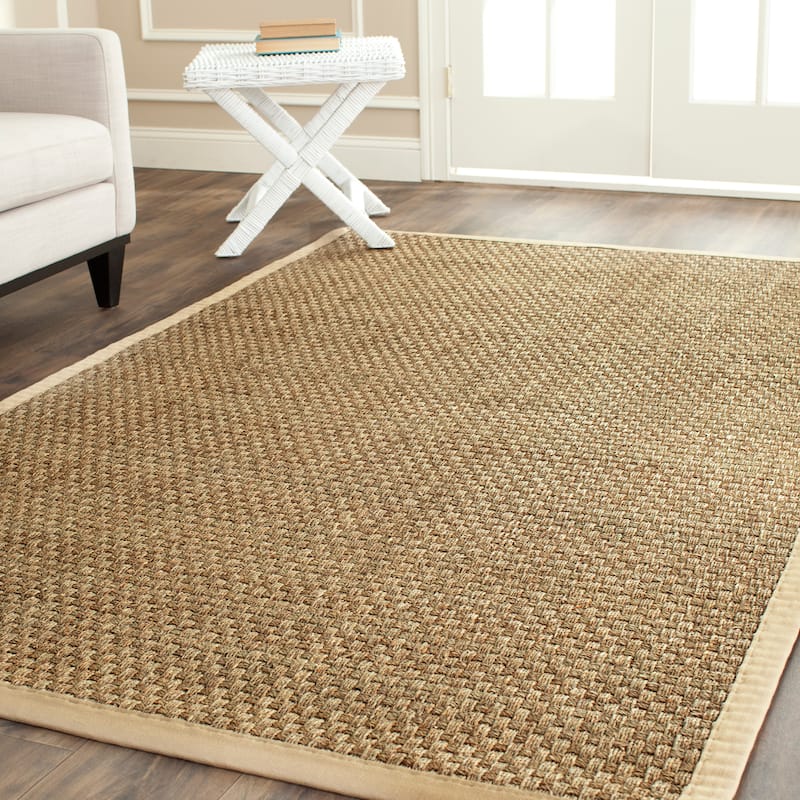 SAFAVIEH Natural Fiber Marina Basketweave Seagrass Rug - 3' x 5' - Natural/Beige - Rectangle
