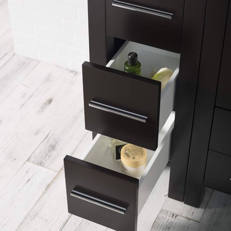 Blossom 54" Solid Wood Bathroom Vanity with Ceramic Sink & Storage