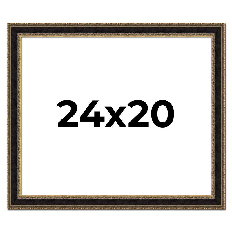 24x20 Frame Gold Antique Vintage Sold Wood Picture Frame | 1.75 Inch