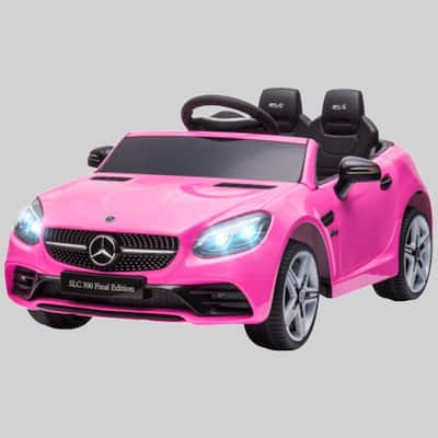 12V Mercedes SLC 300 Kids Electric Car with Remote Control, Suspension, Music & Headlights for 3-6 Years Old