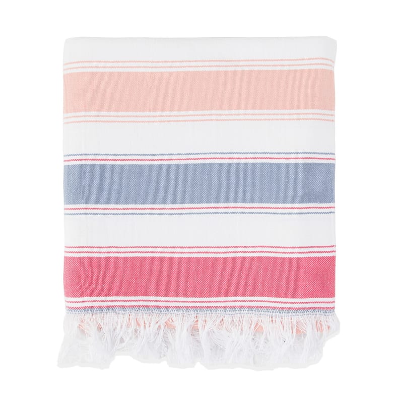 SandFree Cotton Oversized Turkish Beach Towel with Tassels - 35x75