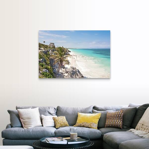 Shop Tulum Beach Canvas Wall Art Overstock 16491894