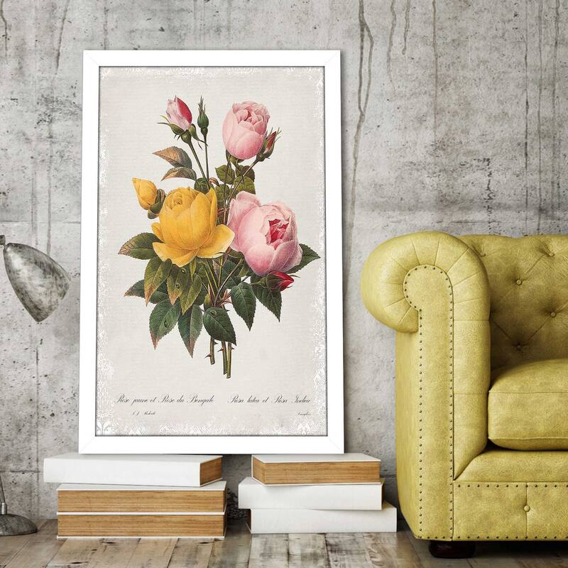 "Botanical Bouquet Roses" by Carol Robinson Print on Acrylic