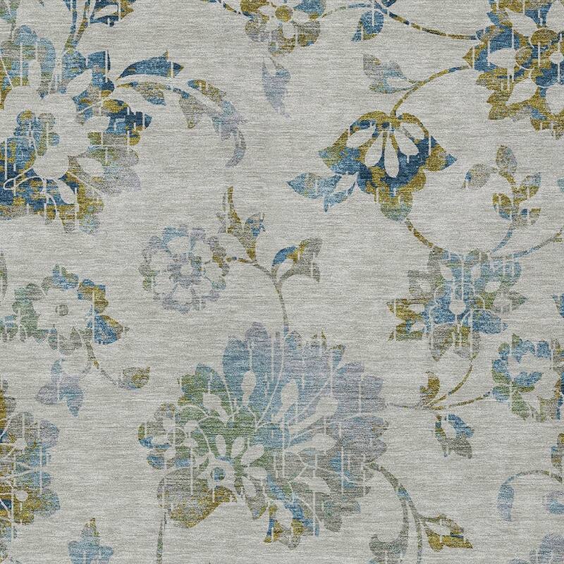 HomeRoots Floral Transitional Rectangle Outdoor Rug
