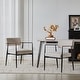 preview thumbnail 2 of 23, Christopher Knight Home - Alice Metal Dining Arm Chair Set of 2 Beige+Black