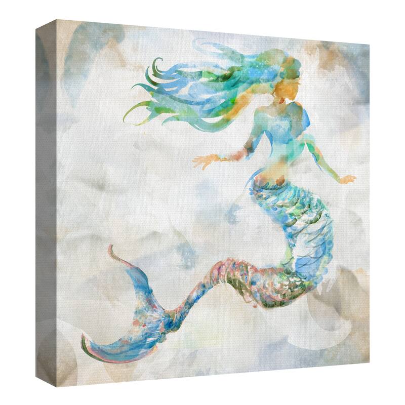 Watercolor Mermaid I-II by Studio Arts Canvas Art Prints