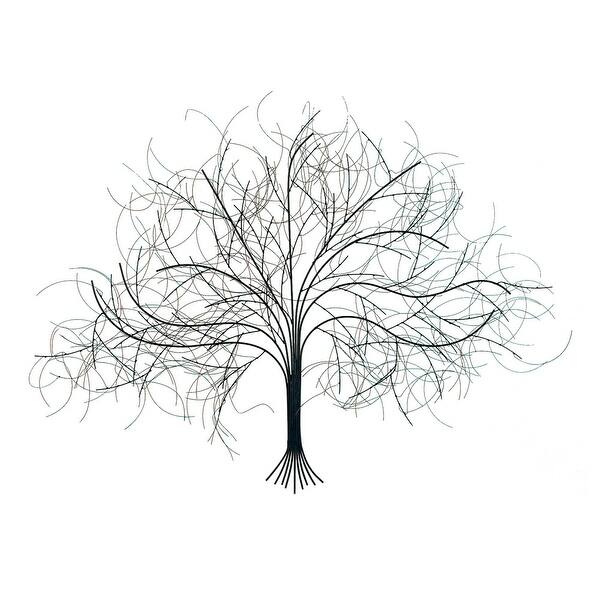 Shop Black Tree Wall Decor Sculpture Handcrafted Metal Art 39