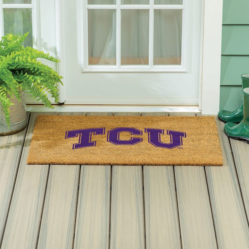 Texas Christian University Full Color Indoor/Outdoor Coir Mat