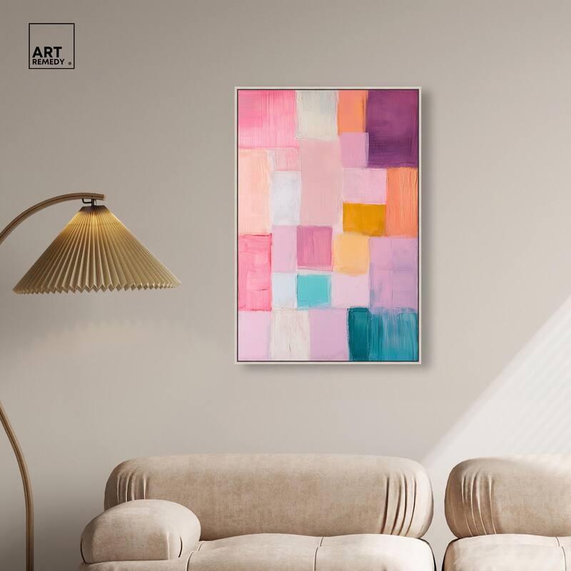 Color Squares III Canvas by Art Remedy