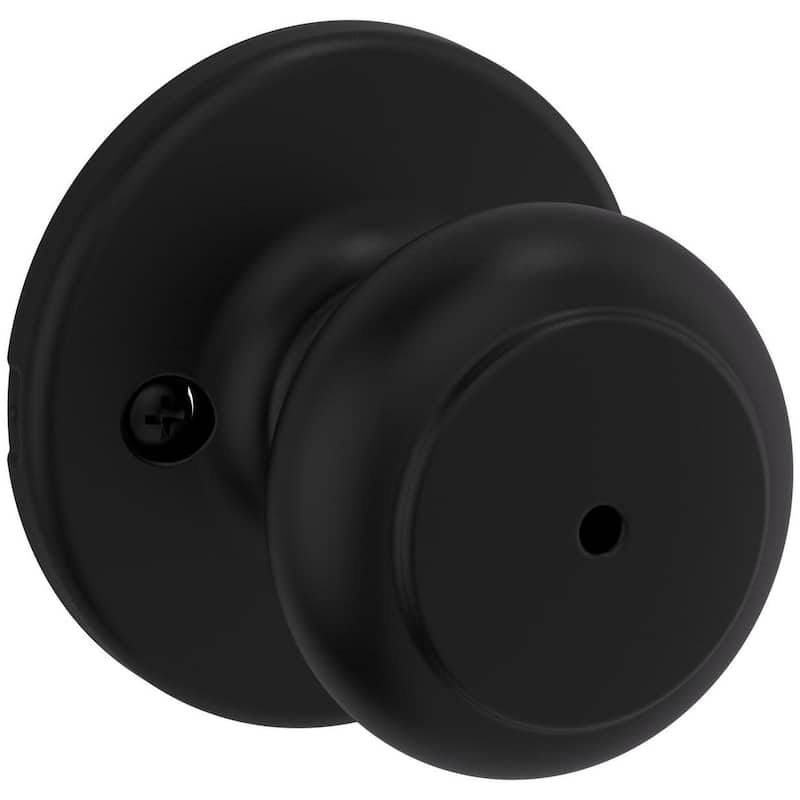 Kwikset Cove Privacy Door Knob Set - Matte Black