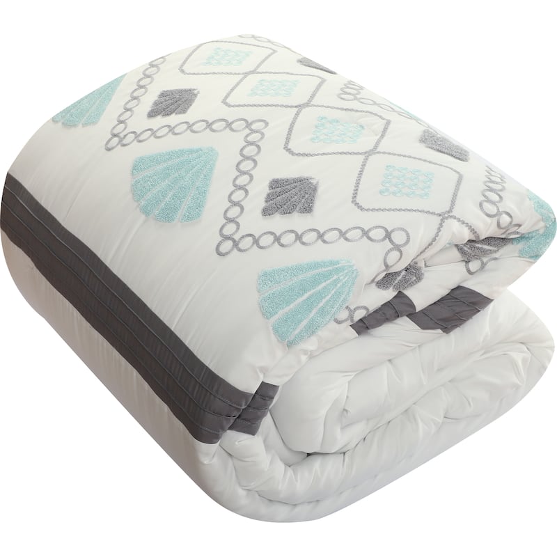 Nanshing Clarisa 7 Piece Terry Embroidery Comforter Set