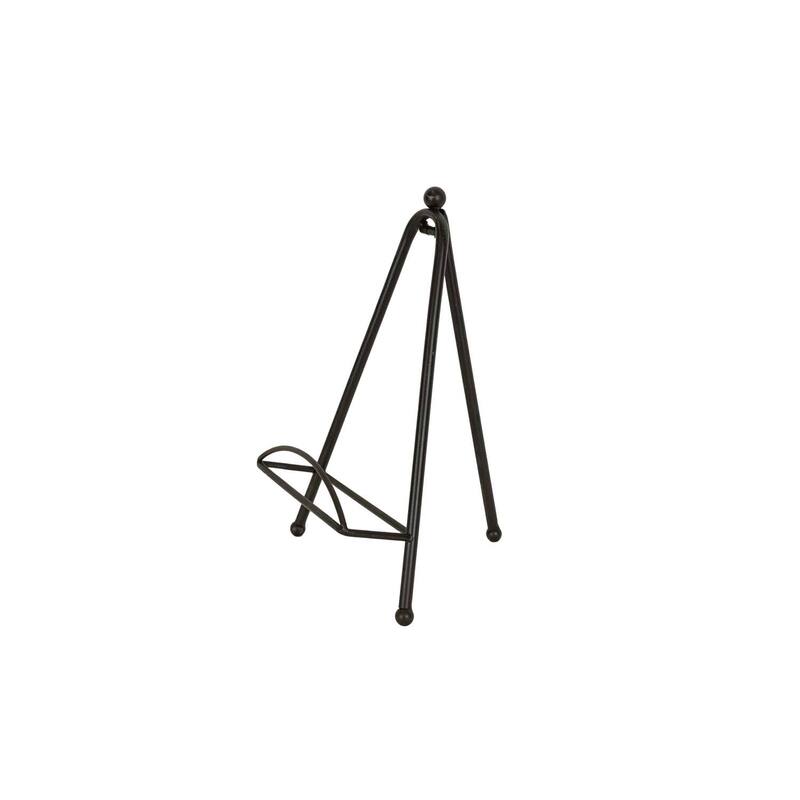 Foreside Home & Garden Farmhouse Black Metal Folding Easel - 7 x 2.75 x 10.75"