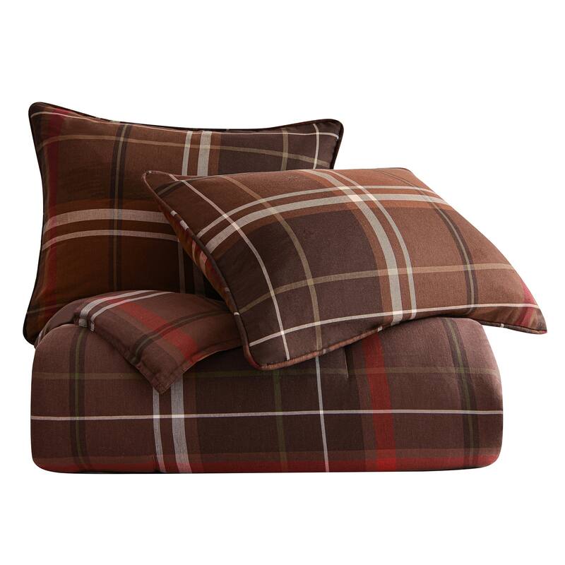 Paseo Road by HiEnd Accents Jackson Plaid Rustic Lodge Duvet Cover Set, 3PC