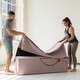 preview thumbnail 27 of 39, Avana Kami Convertible Chaise / Yoga & Massage - 2-In-1 Ottoman with Concealed Fold Out Yoga Lounge Chair, Microvelvet