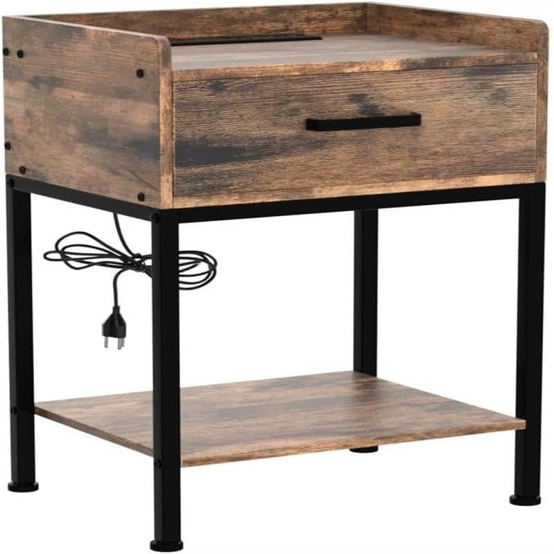 Night Stand with Charging Station