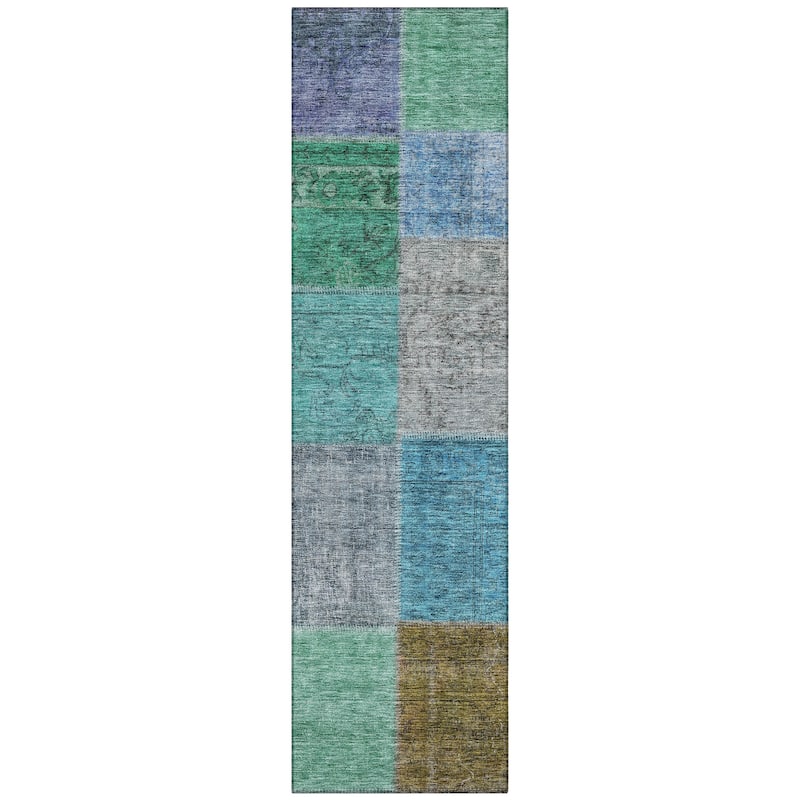 Machine Washable Indoor/ Outdoor Chantille Vintage Oriental Rug