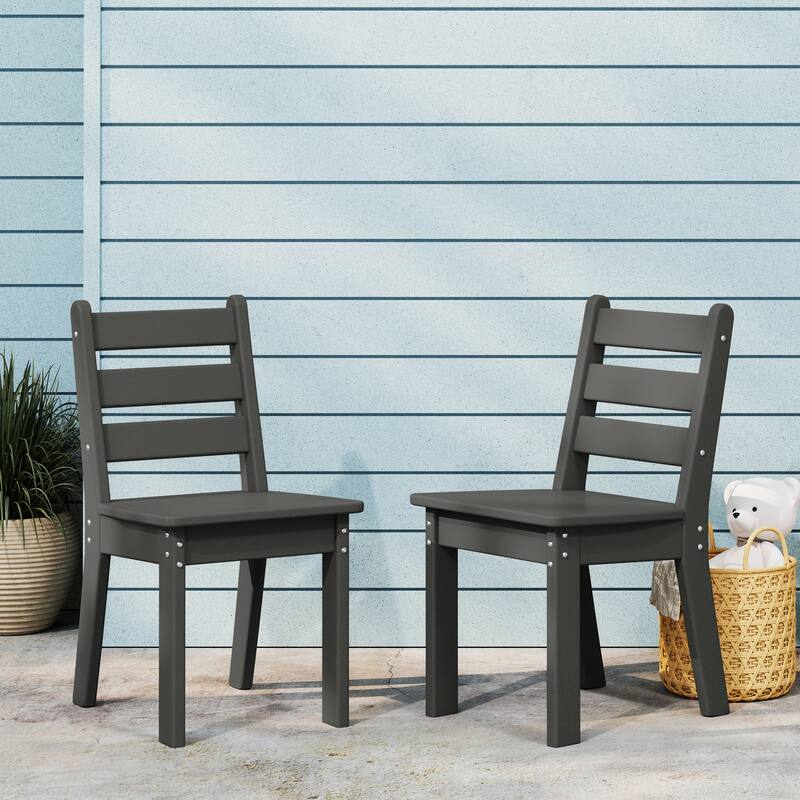 Polytrends Garden Party Kids Outdoor Dining Chair (Set of 2)