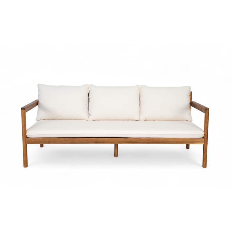 Christopher Knight Home- Elk Acacia Wood Outdoor Chat Set