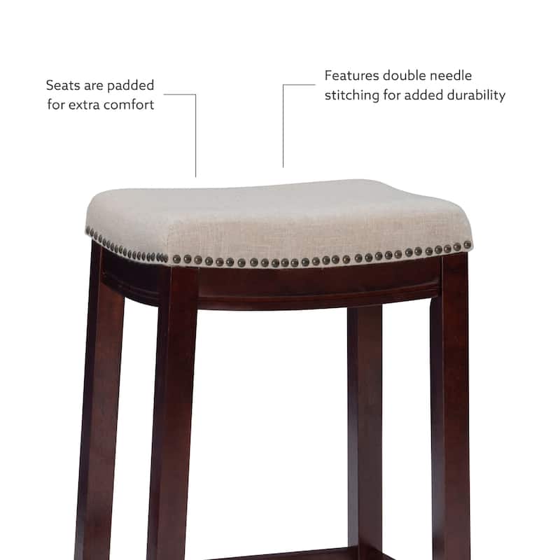 3-Piece Counter Table and Stools - 47.25" - Walnut Finish