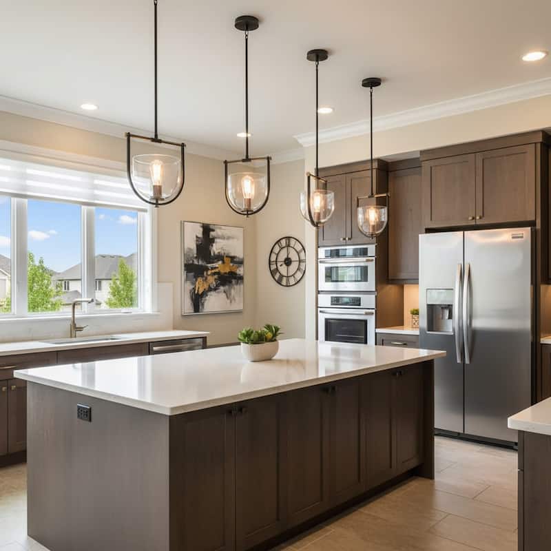 Artcraft Cheshire - 1-Light Pendant - Black/Nickel - Black & Nickel