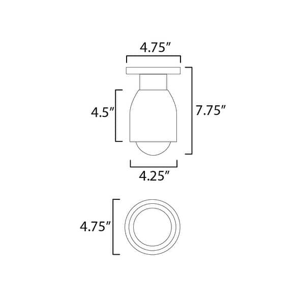 Maxim 10629 Pompeii 5" Wide Flush Mount Ceiling Fixture