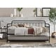 preview thumbnail 9 of 13, Cara Daybed with Trundle Black