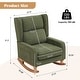 preview thumbnail 47 of 60, HOMYKA 27.56" Wide Rocking Chair for Nursery with Solid Wood Leg