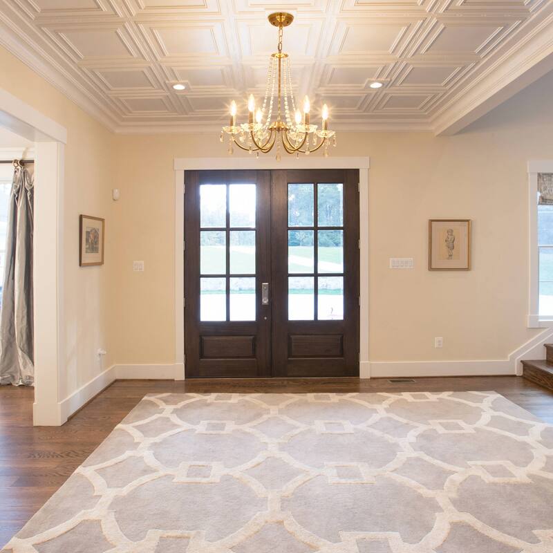 6-Light Classic Chandelier with Crystal Accents for Kitchen Study