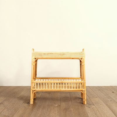2-Tier Rattan Bar Storage Tray