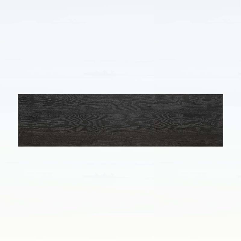 Farmhouse Console Table with 2 Concealed Drawers,Waterfall Edge,Thick Legs