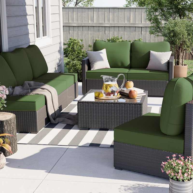Waterproof Outdoor Deep Seat Cushion Set for Patio Furniture and Chairs