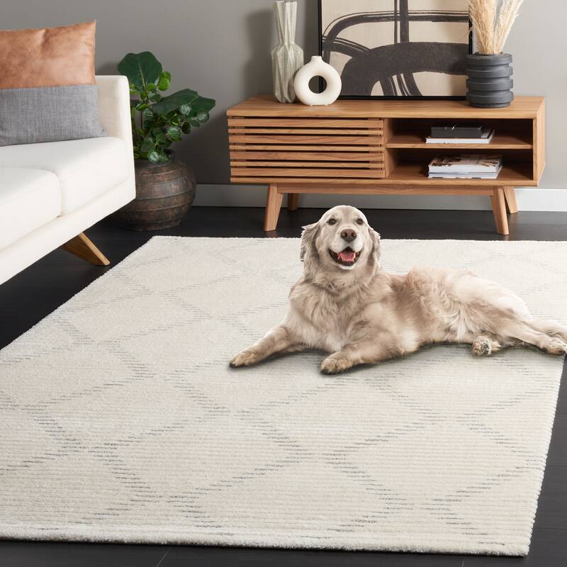 SAFAVIEH Neptune Arlene Contemporary Rug - 9' x 12' - Ivory/Grey