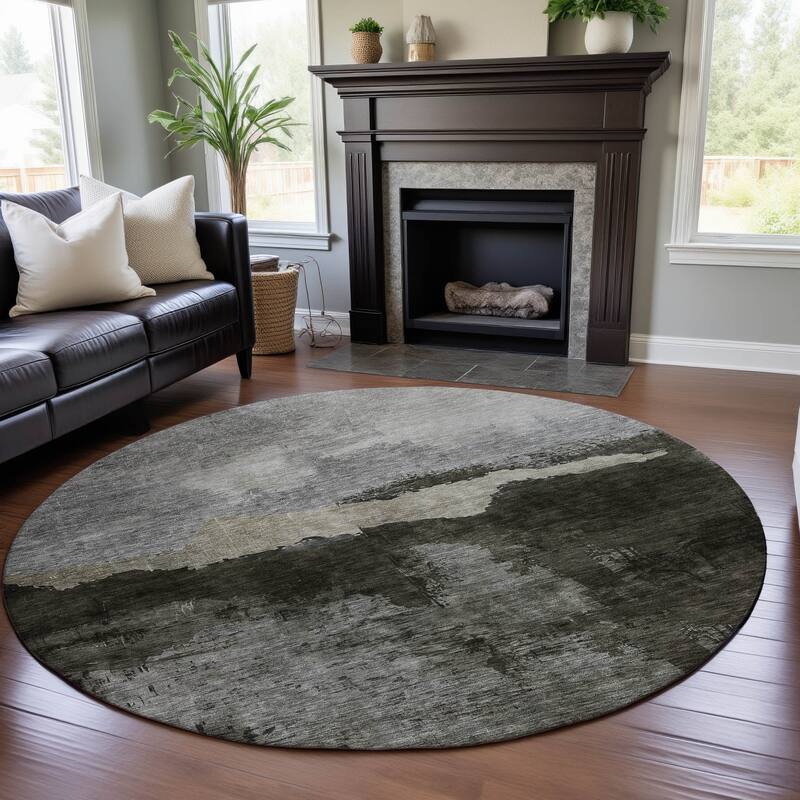 Premium Washable Super Soft Modern Chic Mayfield Rug - Taupe - 8' x 8'