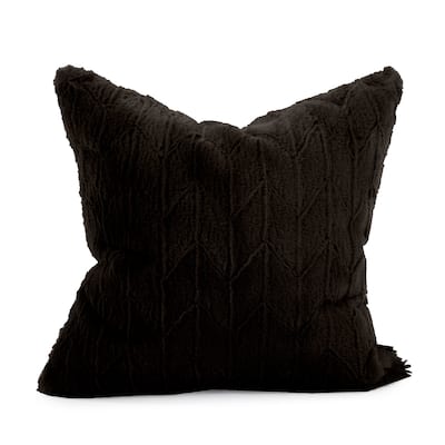 Allan Andrews 20" x 20" Angora Ebony Pillow - Down Fill