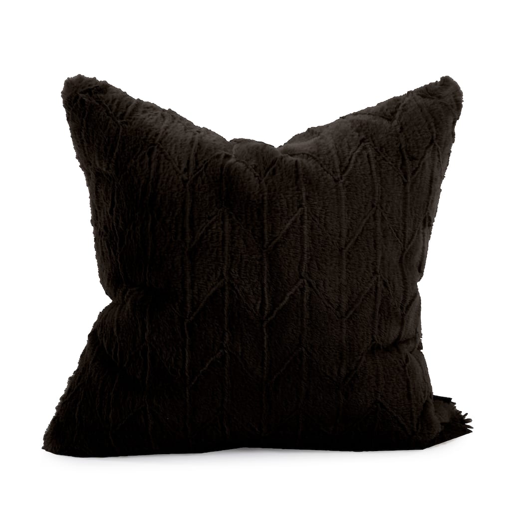 Allan Andrews 20" x 20" Angora Ebony Pillow - Down Fill