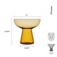 preview thumbnail 5 of 3, Mikasa Set of 4 Phoebe Margarita Cocktail Glass, 18 Oz, Amber