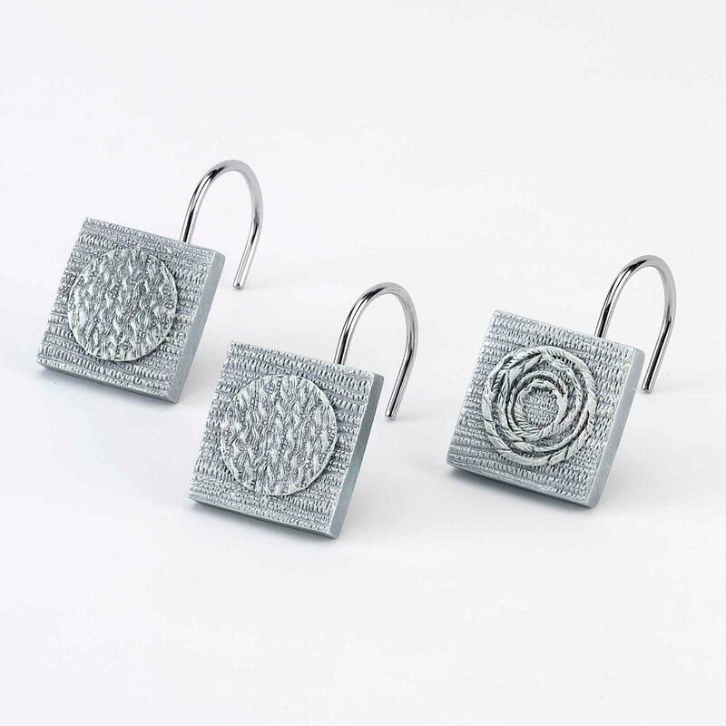 Avanti Linens Galaxy Shower Hooks - Silver