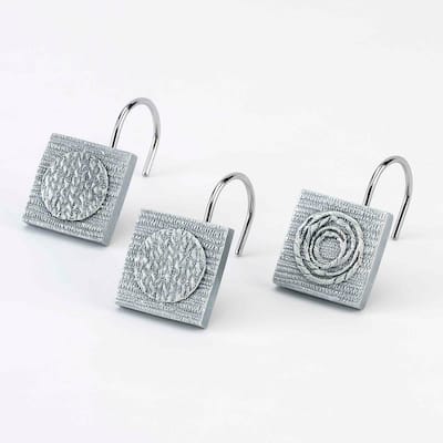 Avanti Linens Galaxy Shower Hooks - Silver