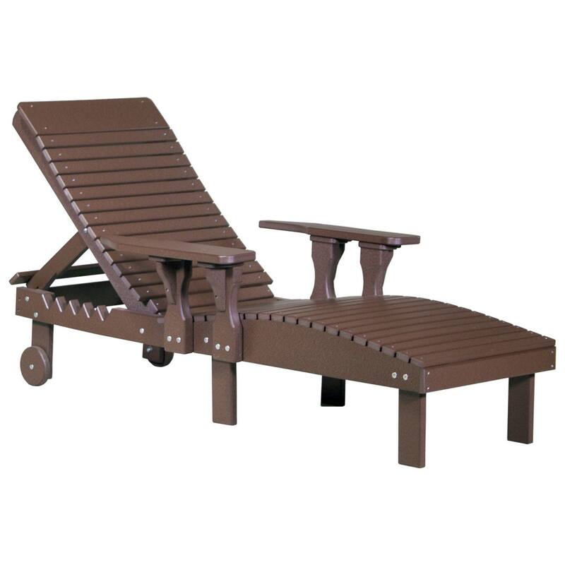 Poly Lumber Lounge Chair - Chestnut Brown