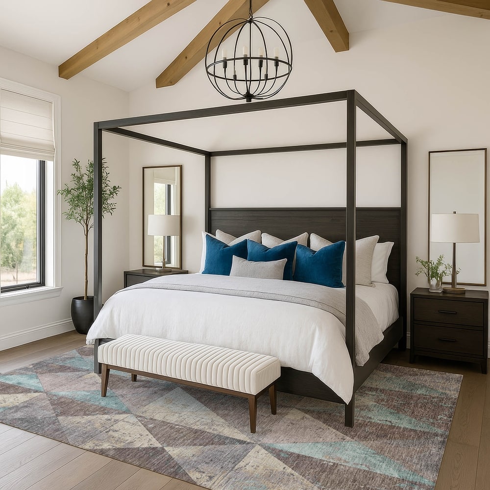 Premium Washable Super Soft Diamond Mosaic Mayfield Rug