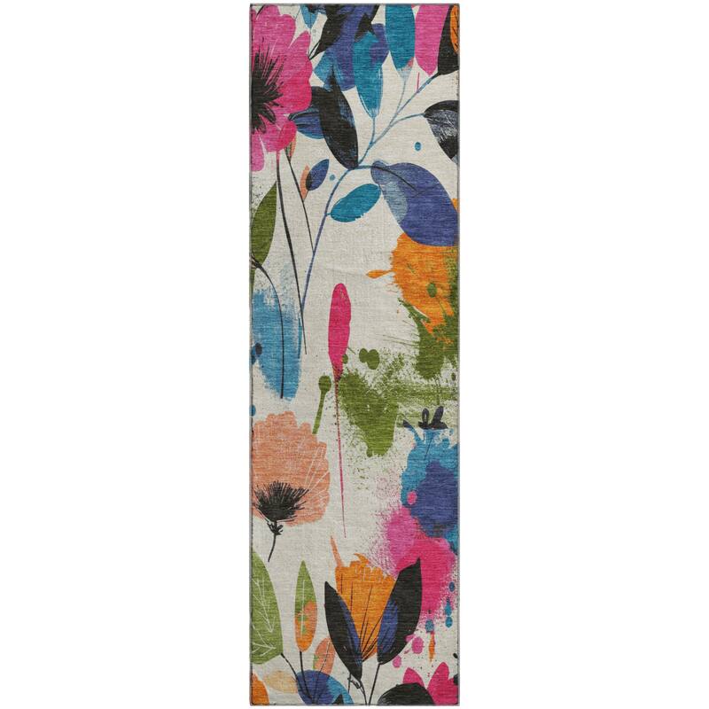 Premium Washable Super Soft Floral Mayfield Rug