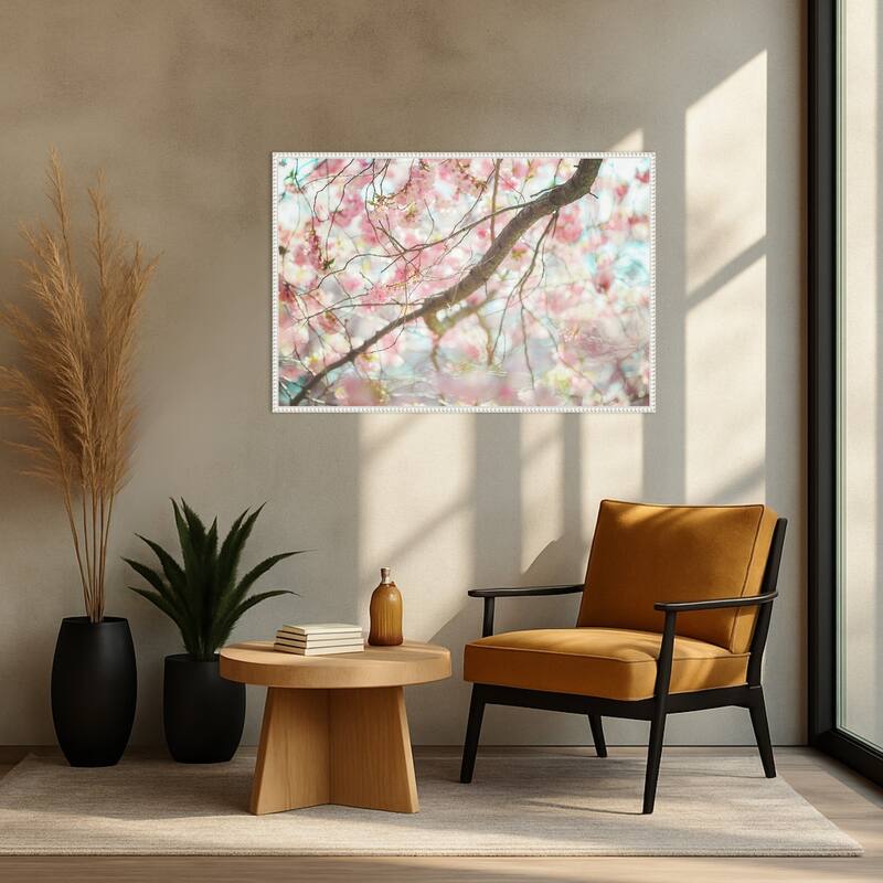 Branch Blossoms by Carrie Ann Grippo-pike Framed Canvas Wall Art Print
