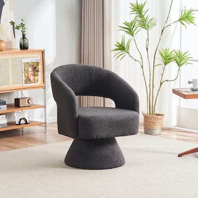 Swivel Accent Chair Armchair, Round Barrel Chair