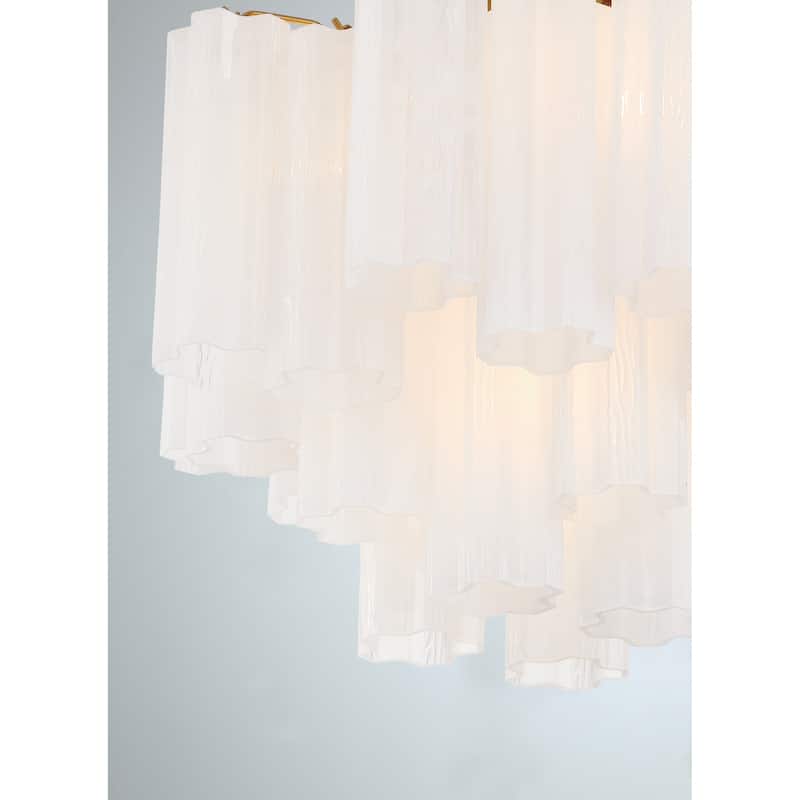 Addis 4 Light Aged Brass Chandelier - 17.75"W x 13.75"H x 17.75"D