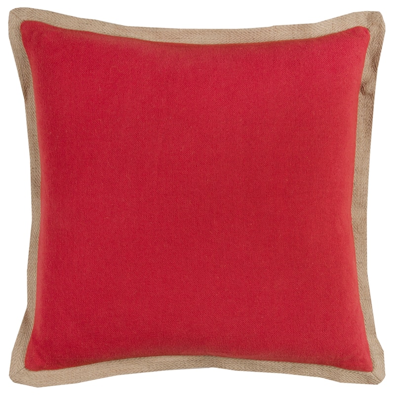 Rizzy Home Natural Jute Throw Pillow Cover