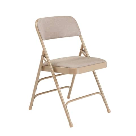 (4 Pack) NPS Fabric Upholstered Premium Reinforced Folding Chairs