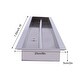 preview thumbnail 15 of 15, Stainless Steel Rectangular Built-in Fire Pit Pan 61in X 8in