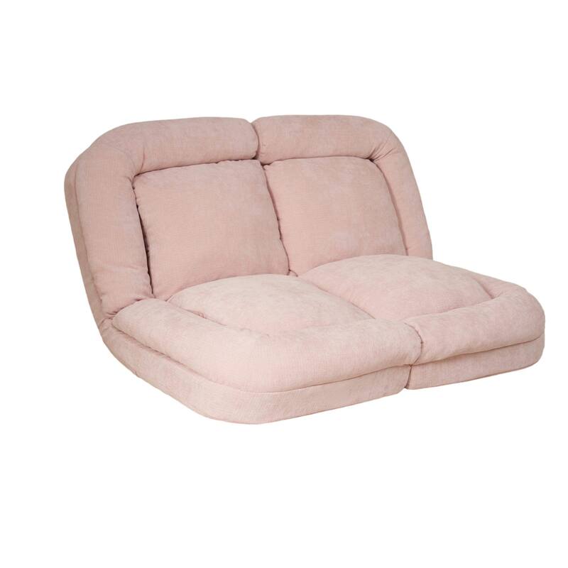 Convertible Fold-Out Double Sofa Bed Bean Bag Sofa with Adjustable Back for Living Rooms Dorms