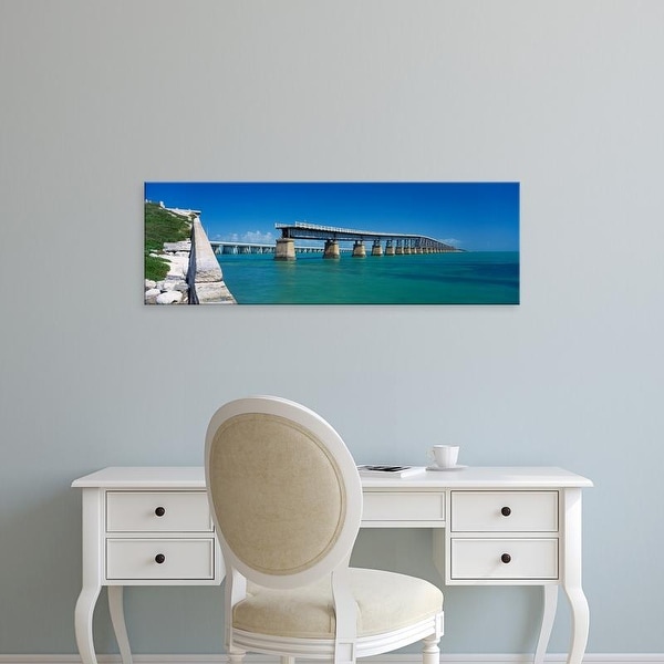 Easy Art Prints Panoramic Images's 'Seven Mile Bridge, Moser Channel, Florida Keys, Monroe County, Florida' Canvas Art
